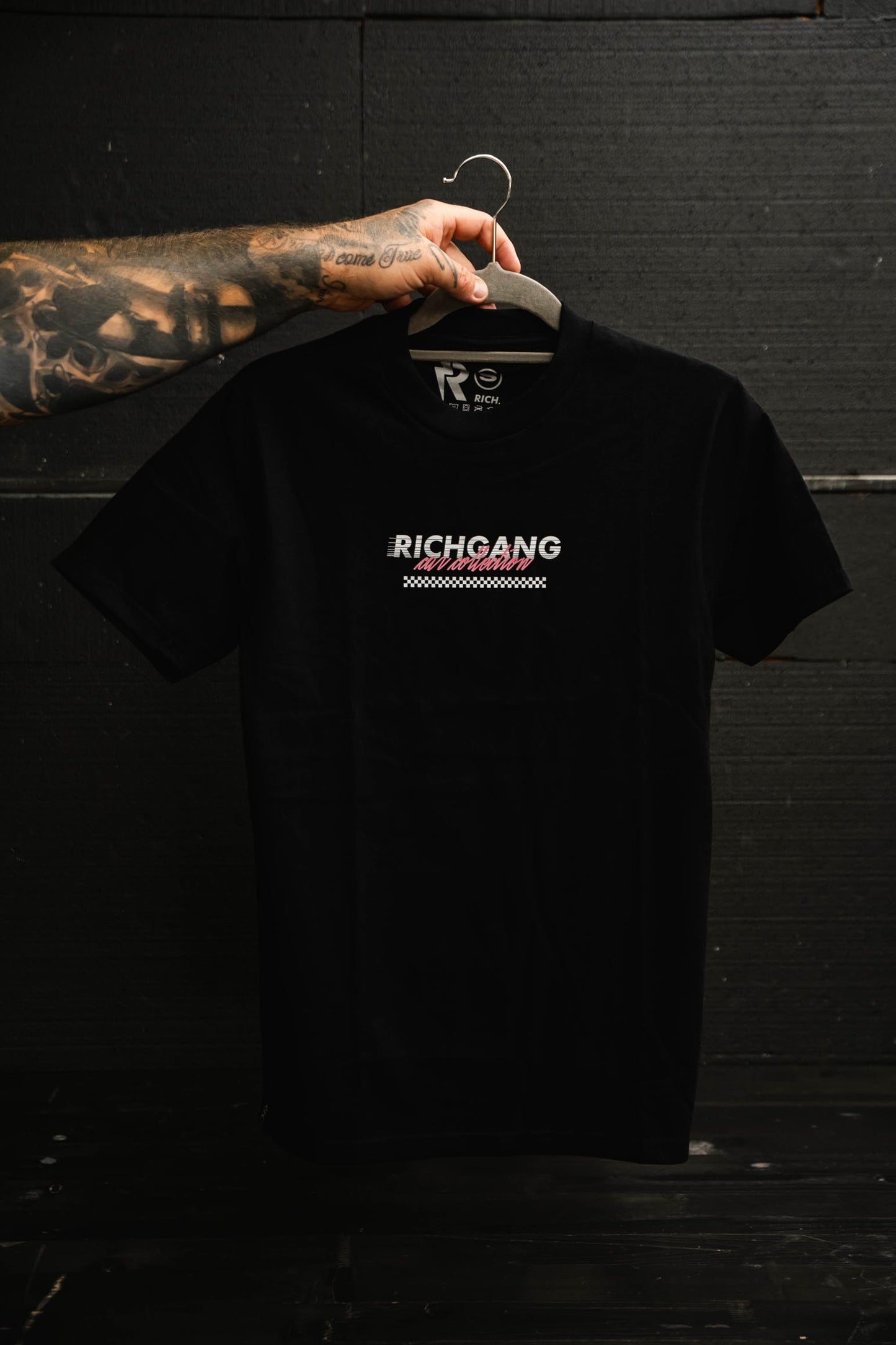 RICH GANG CAR COLLECTION T-SHIRT BLACK V2