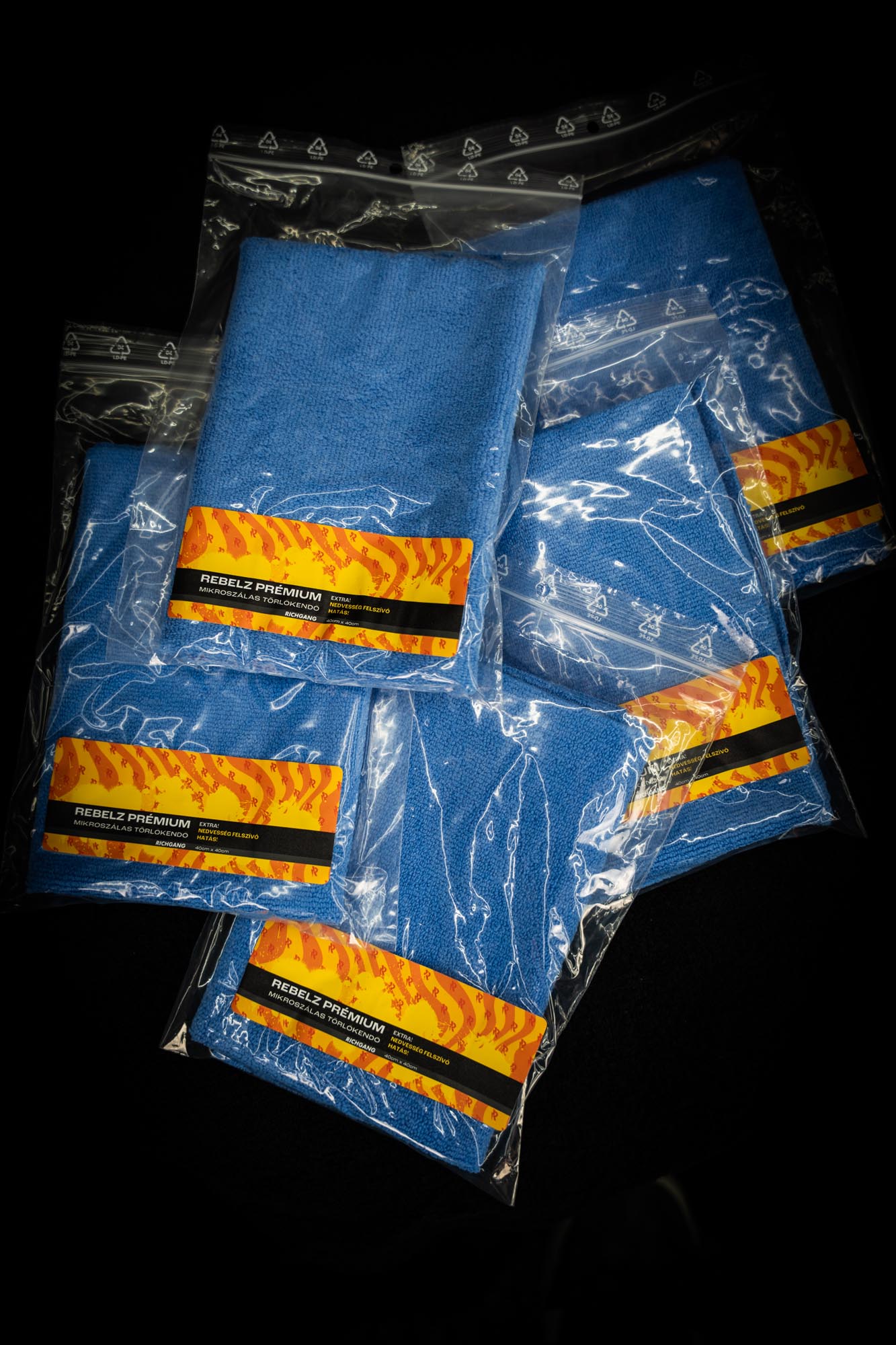 REBELZ PRÉMIUM Mikroszálas törlőkendő 5 DB